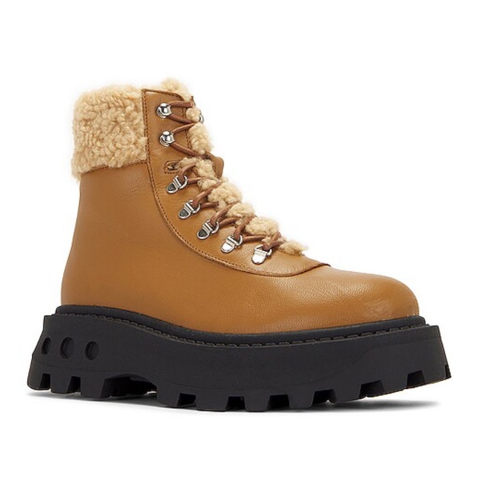 Simon Miller Lace Up Scrambler Boot in Caramel